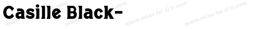 Casille Black字体转换